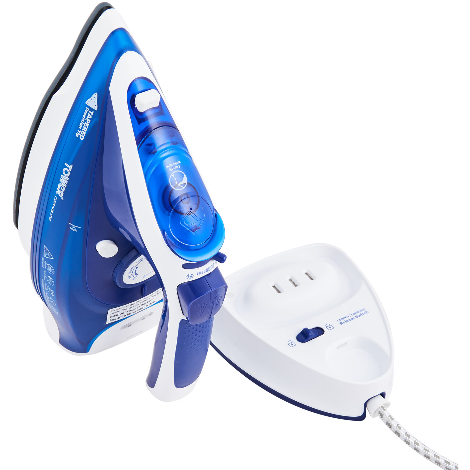 Tower 2 in 1 Ceraglide Cordless Steam Iron 2400W Image 6