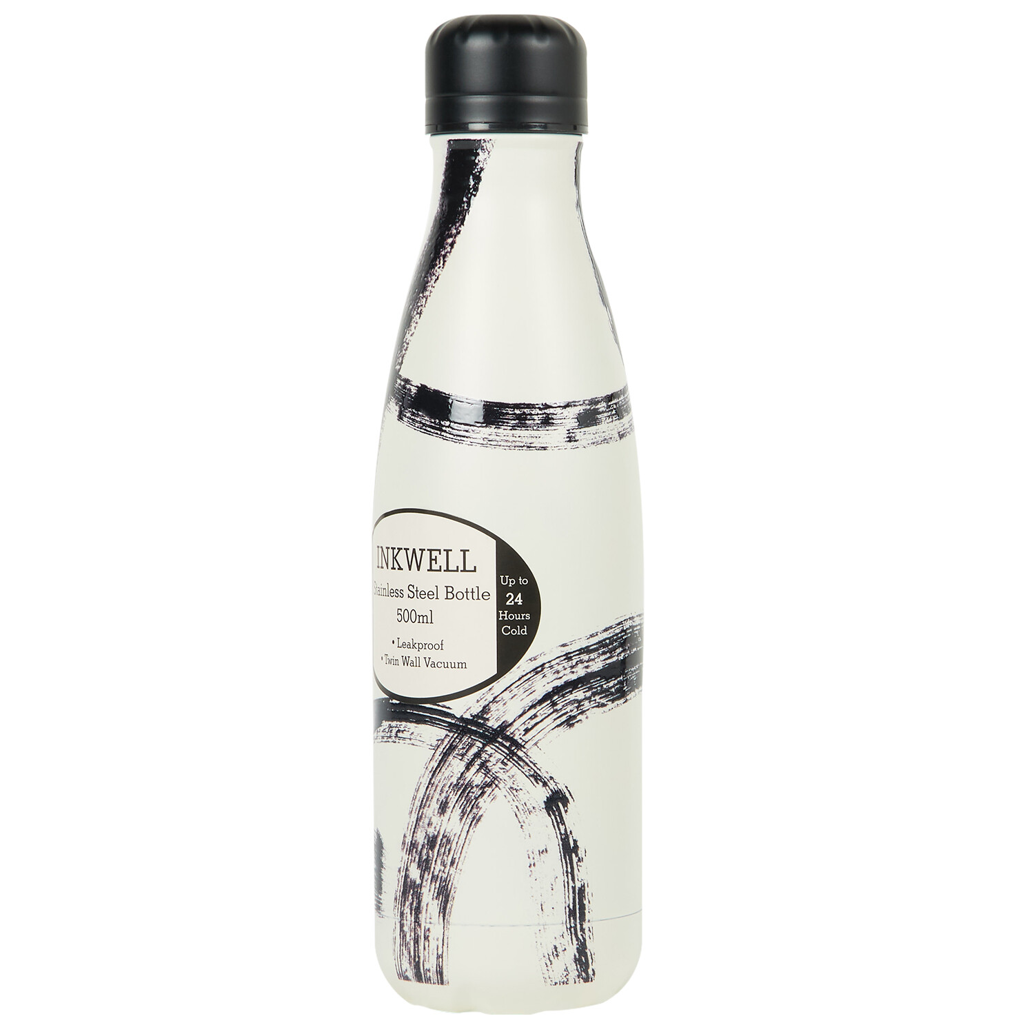 Inkwell Vacuum Bottle 500ml - Ivory and Black Image 3