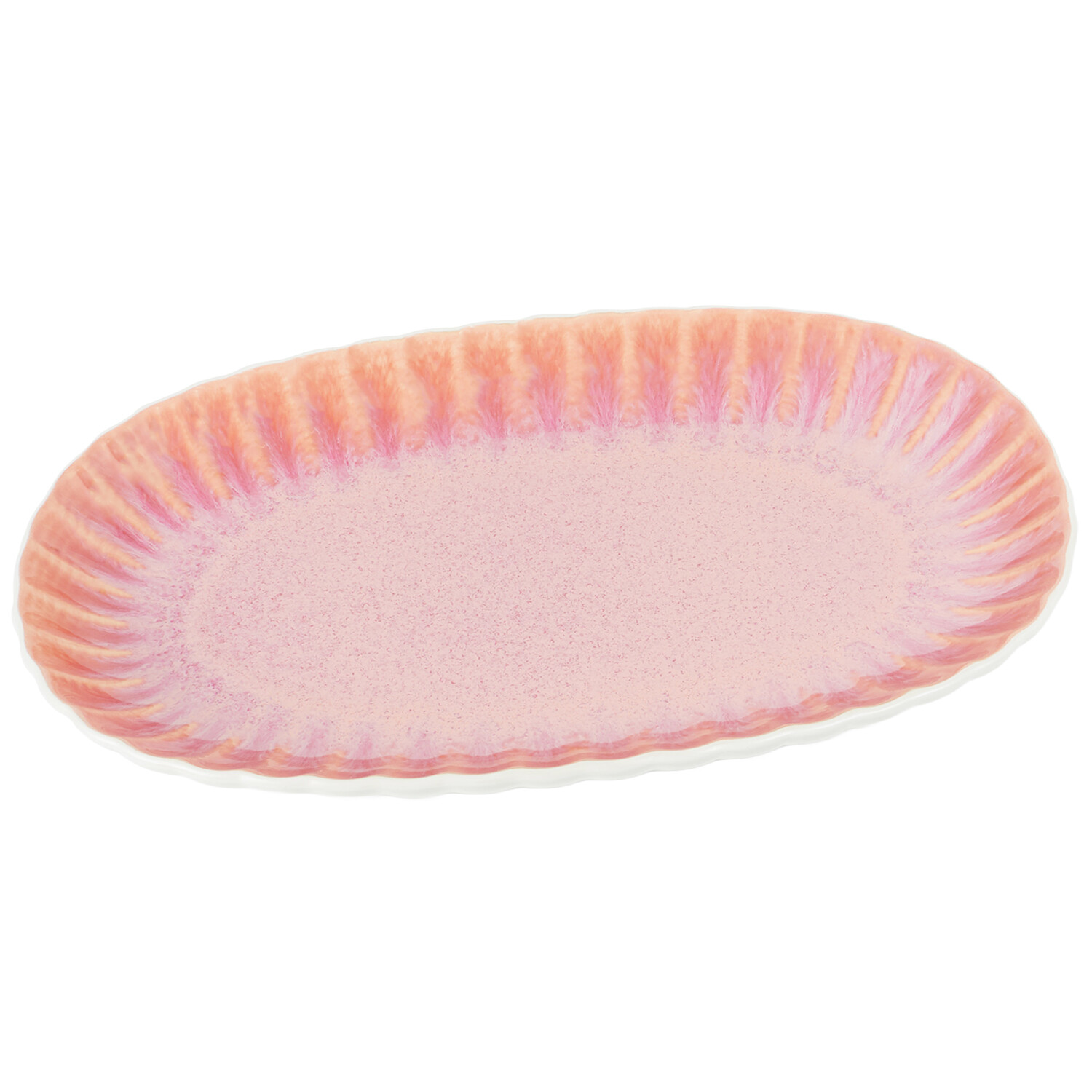 Pink Reactive Glaze Serving Platter Pink Image 2