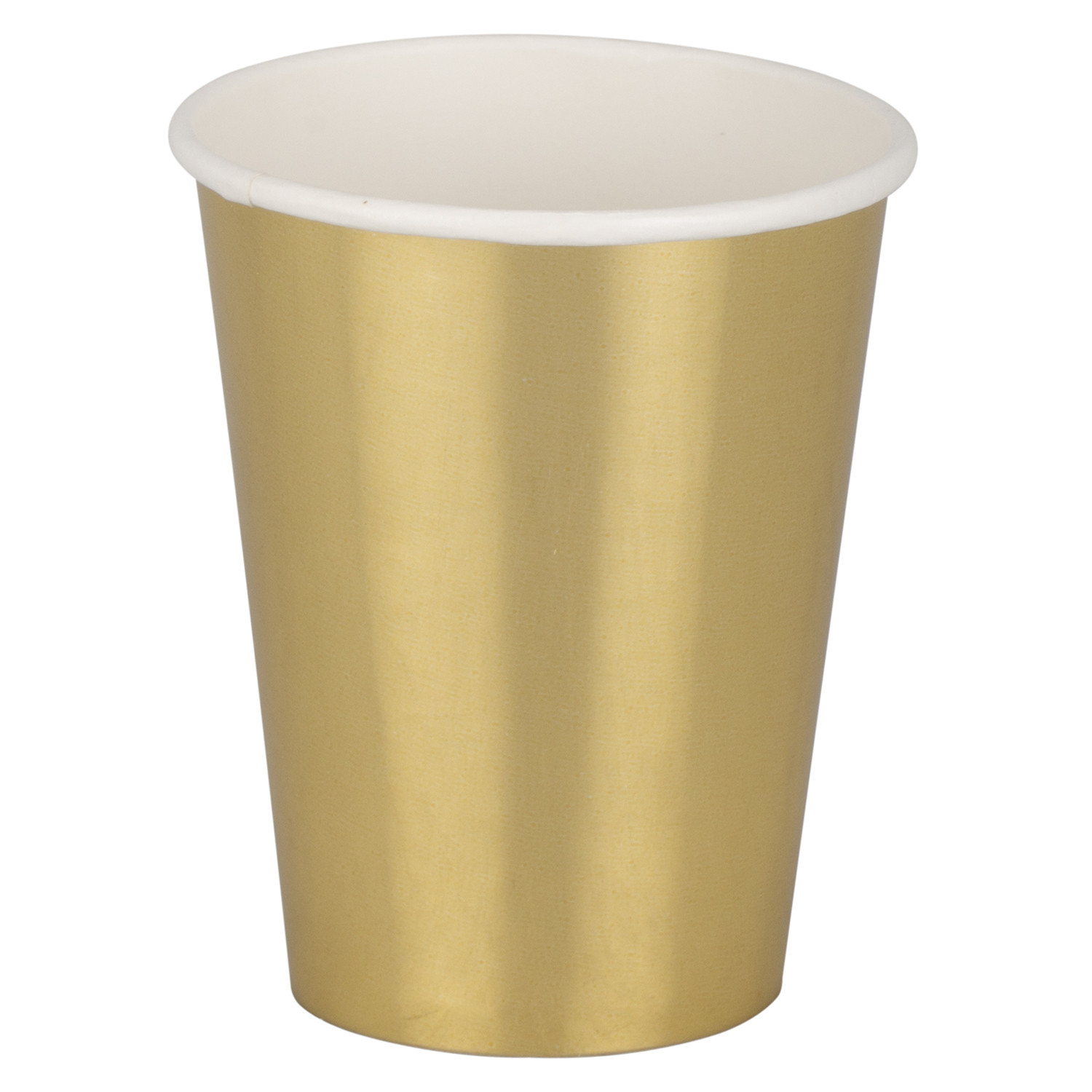 My Home Gold Metallic Paper Cup 10 Pack Image 2