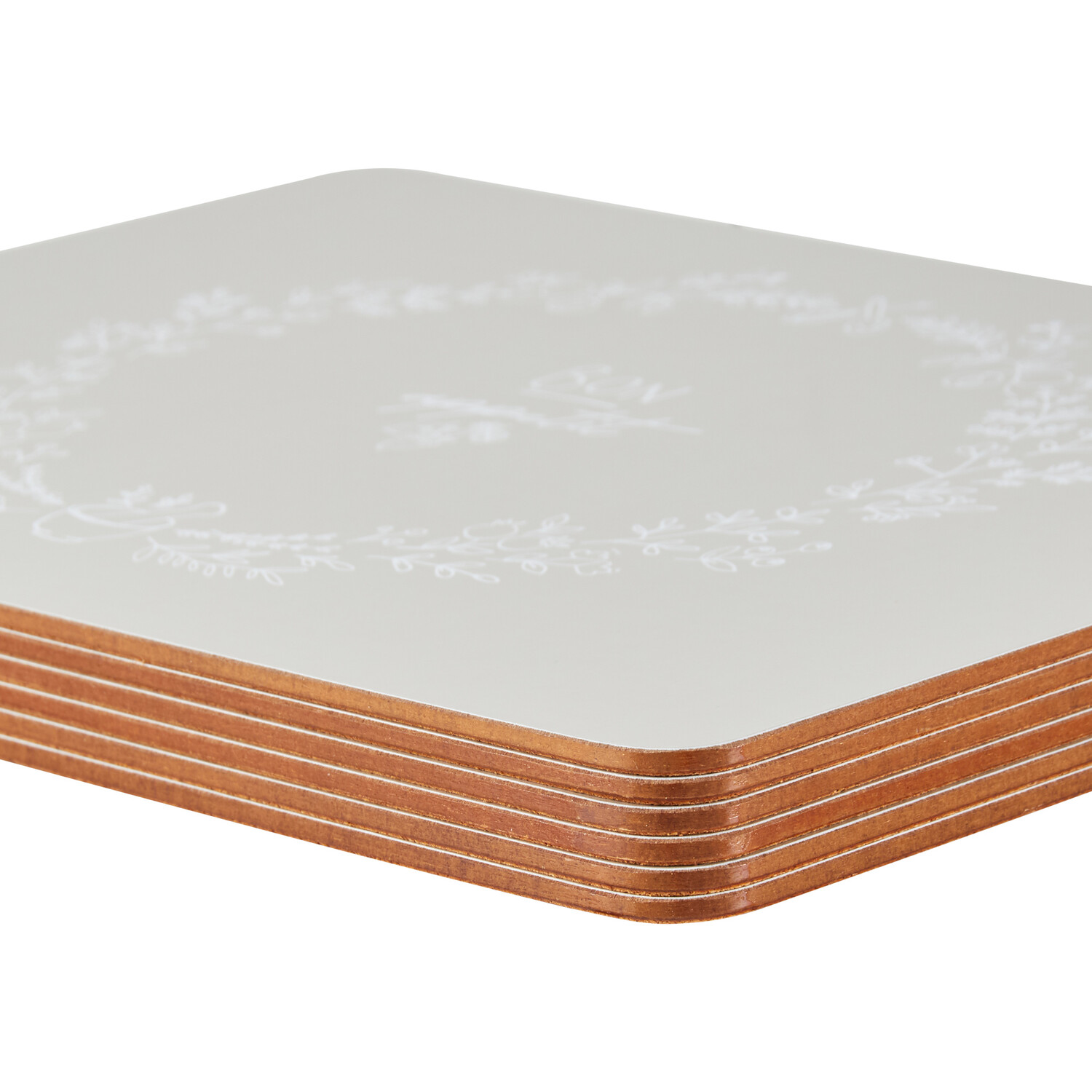 Set of 6 Bon Appetit Placemats - Grey Image 2