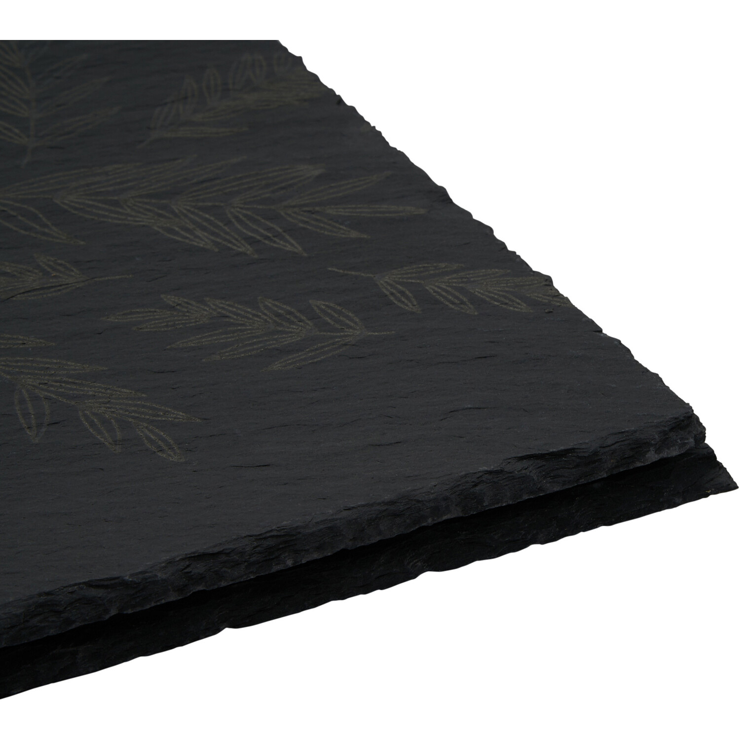 Set of 2 Botanical Slate Placemats - Black Image 4