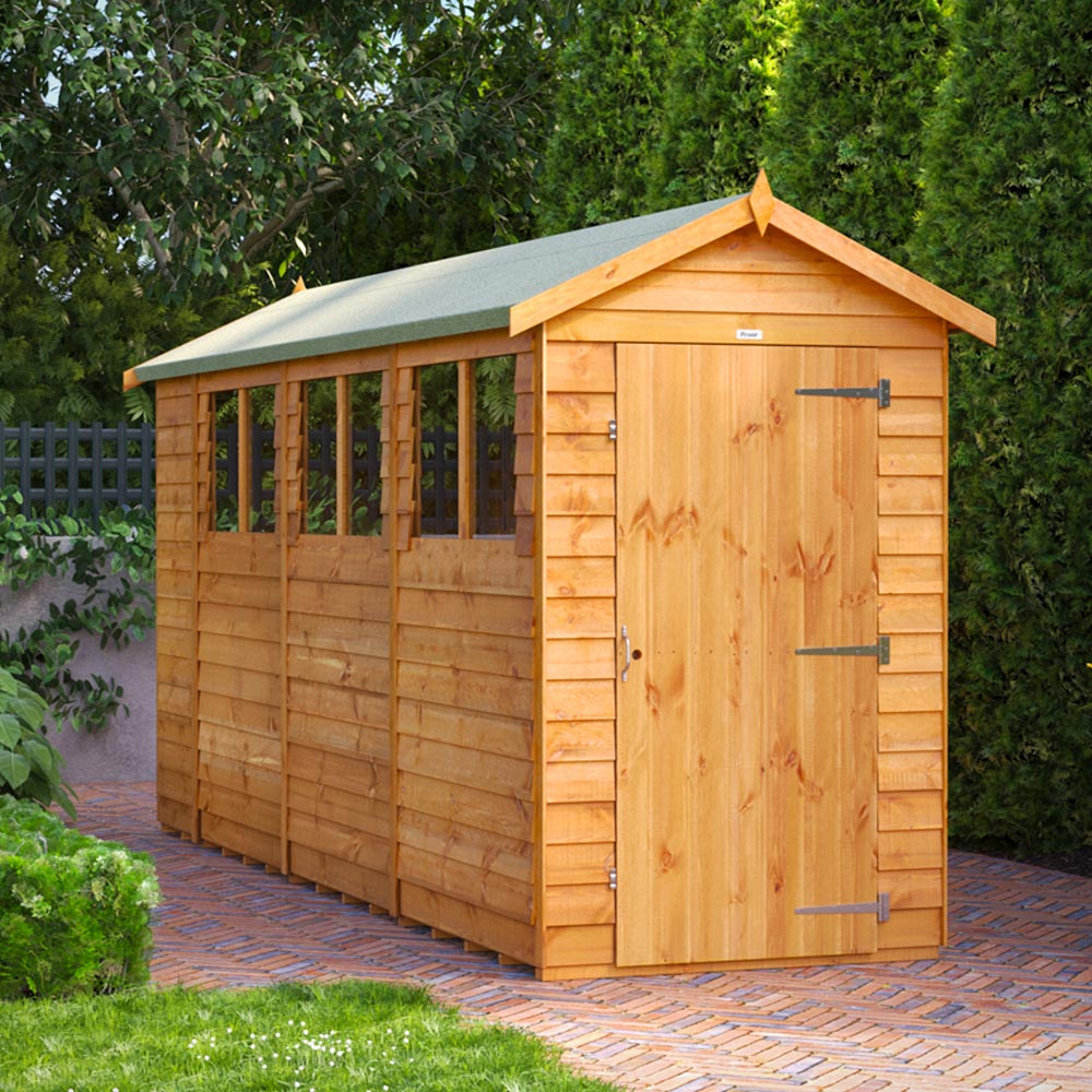 Power 14 x 4ft Overlap Apex Garden Shed Image 2