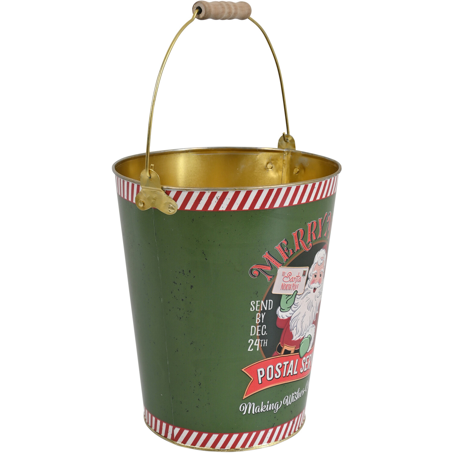 Merry Mail Santa BucketGreen Image 3