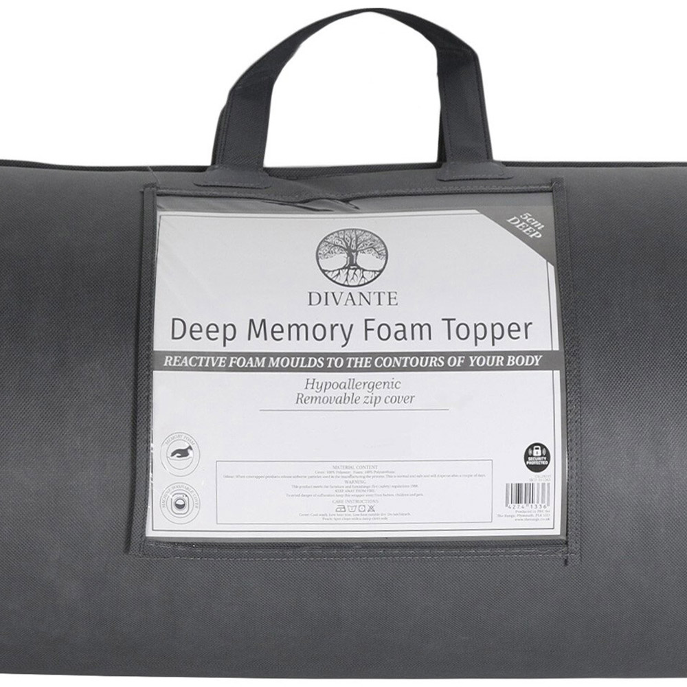Divante Double Deep Memory Foam Mattress Topper Image 2