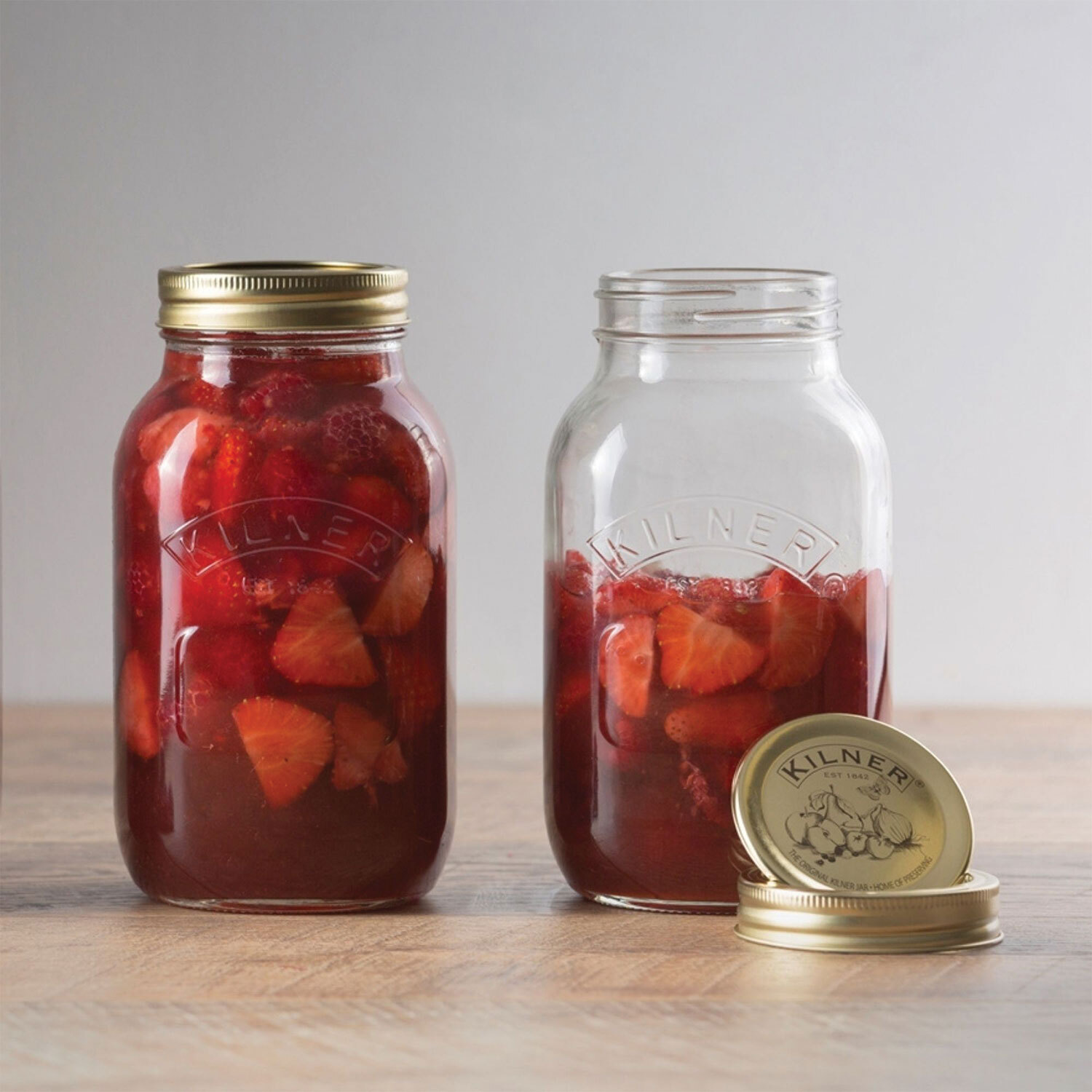 Kilner Glass Preserve Storage Jar 1L Image 2