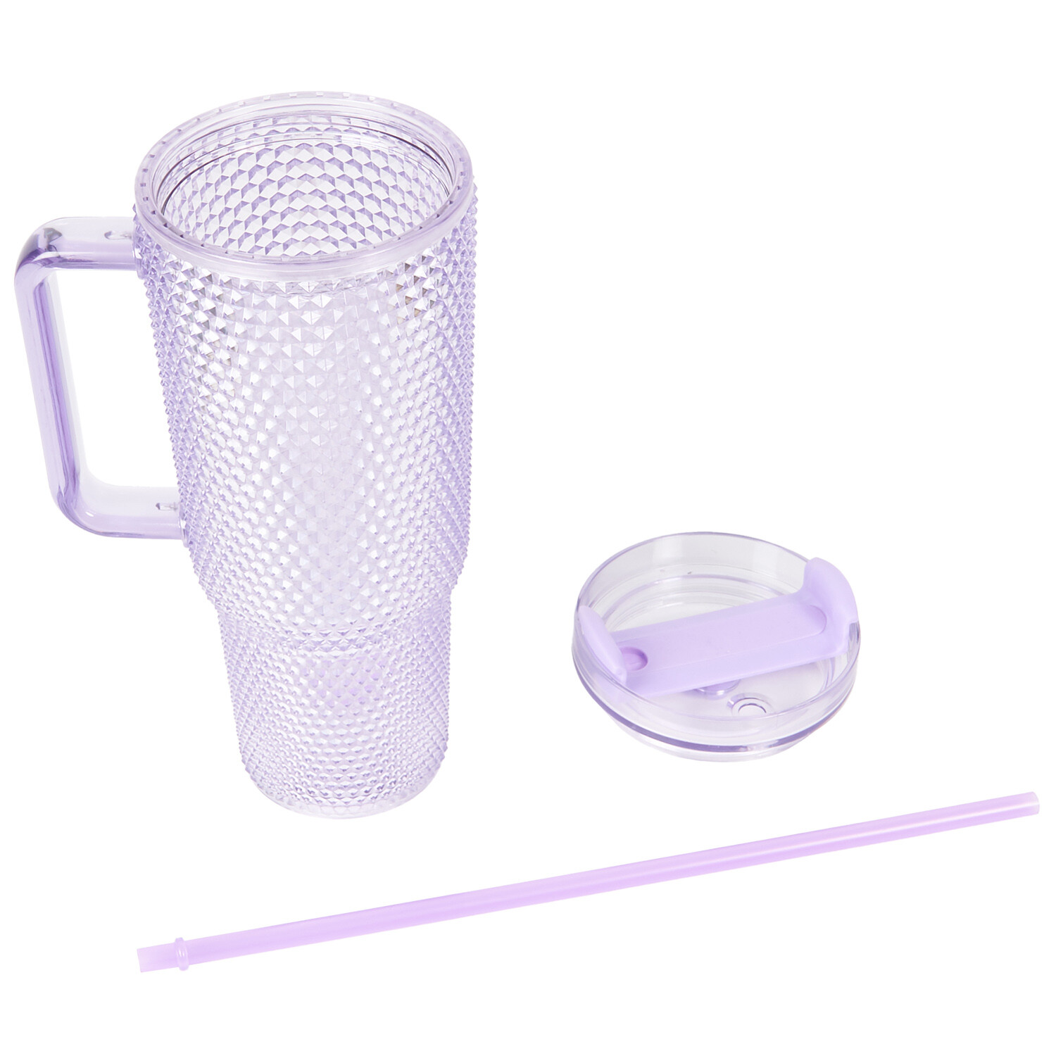 Studded Tumbler with Straw - Blue or Purple Image 5