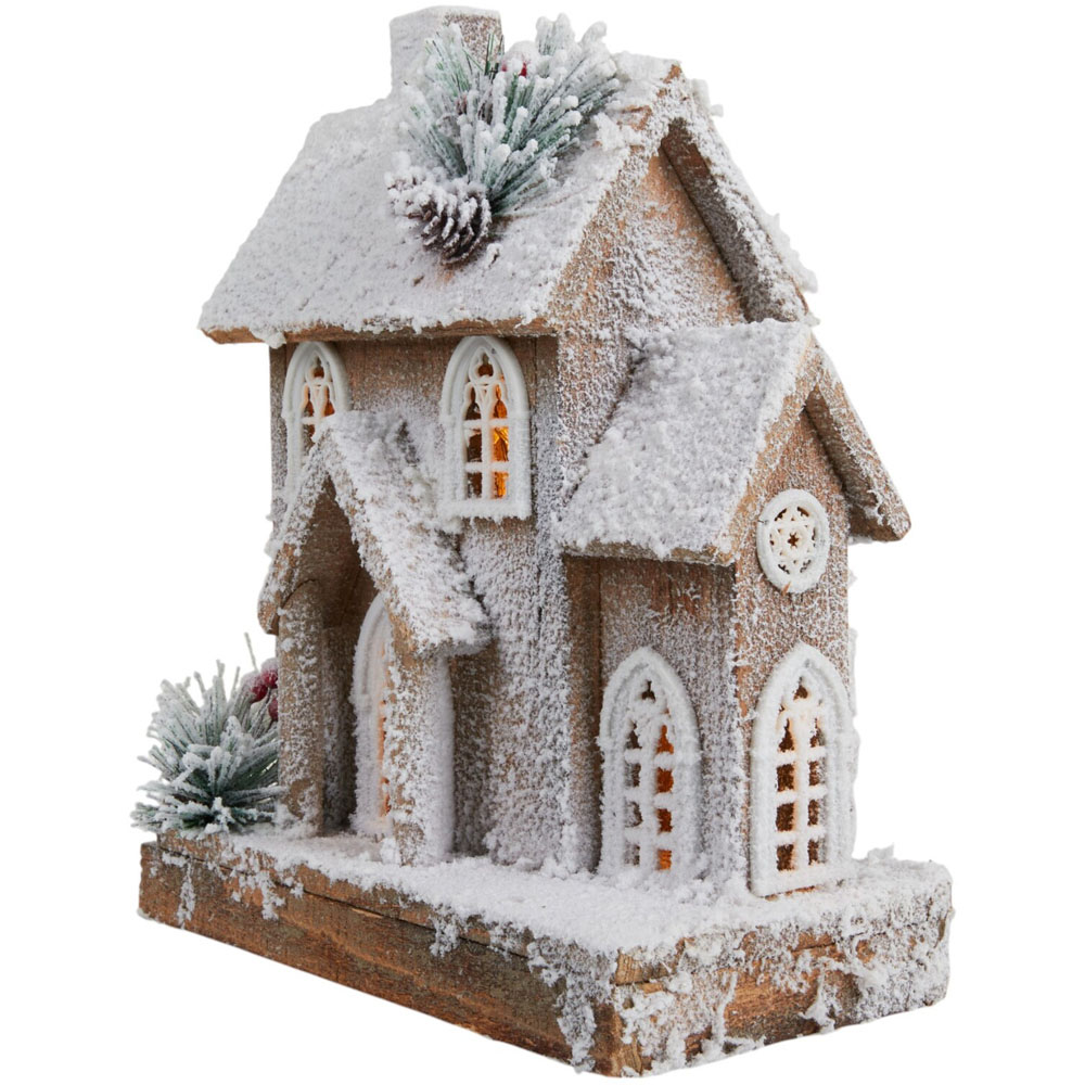 Natural Flocked LED HouseWhite and Natural Image 4