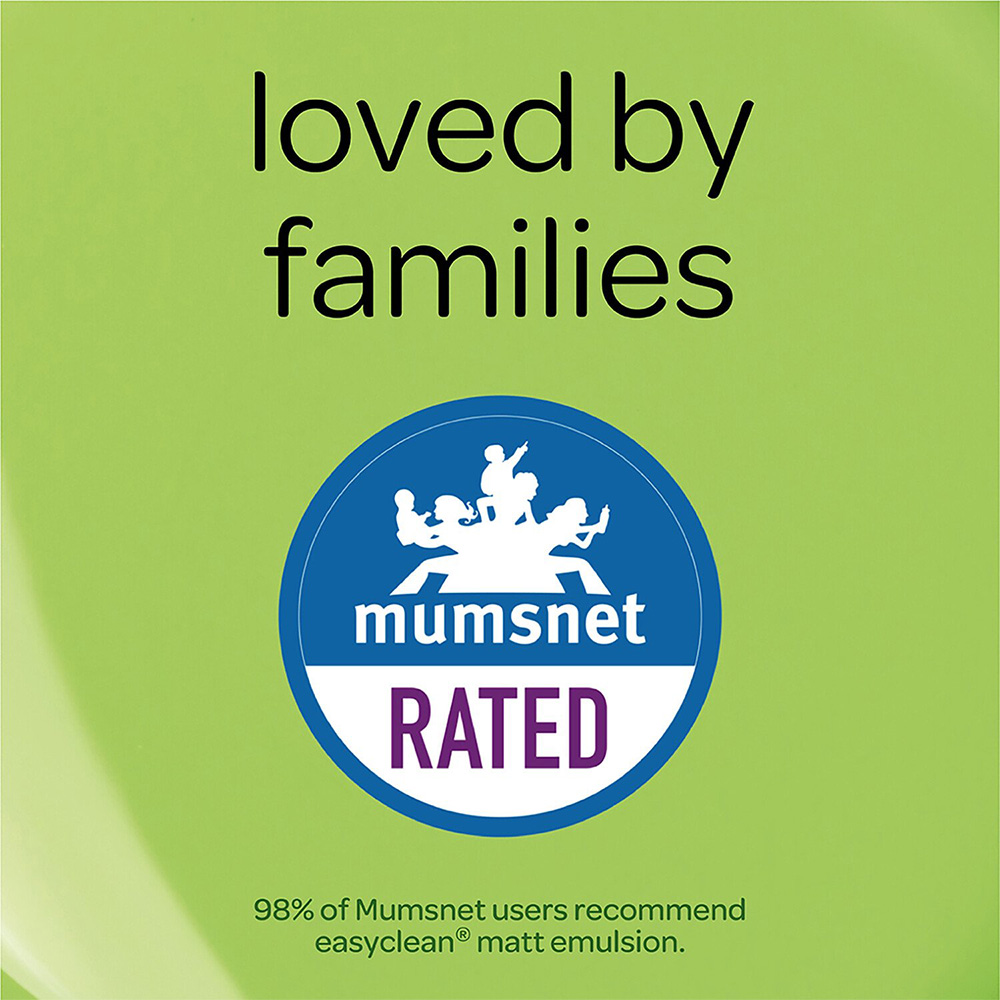 Crown EasyClean Matt Paint - Pure Brilliant White 5L. Image 6