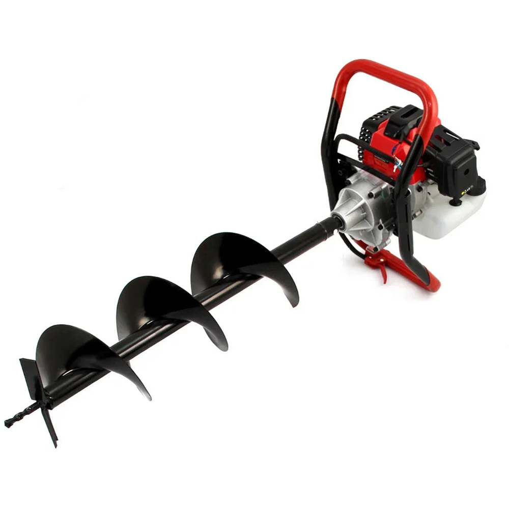 T-Mech 26338 Earth Auger Cement Mixer and 2 Stroke Petrol Post Driver Image 2