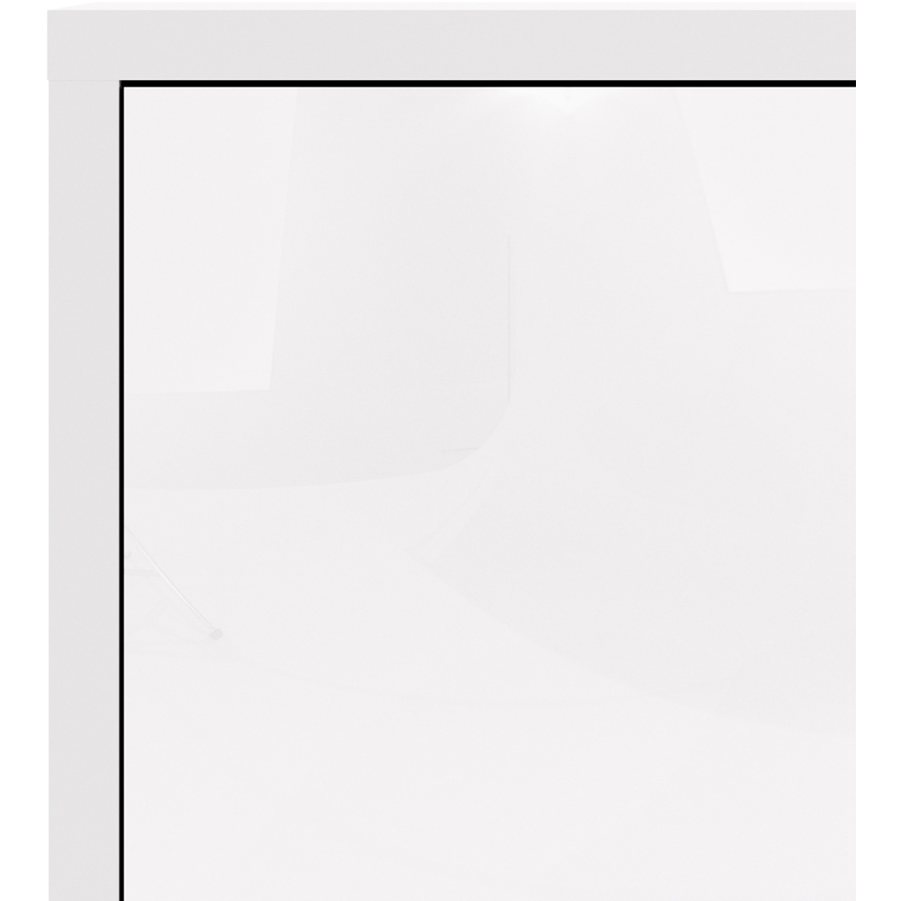 Florence 2 Door 2 Shelf White Bookcase Image 5