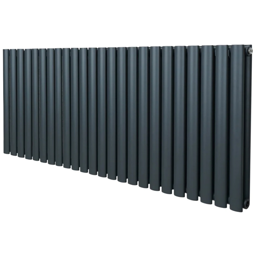 Monster Shop 6440BTU Anthracite Grey Oval Column Radiator 600 x 1440mm Image 3