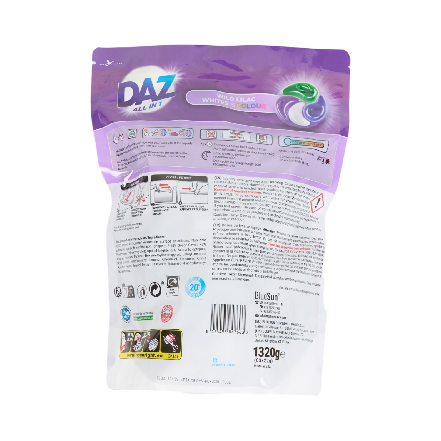Daz Laundry Pods Wild Lilac Image 2