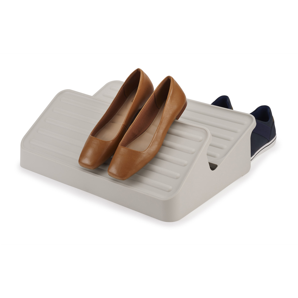 Joseph Joseph Shoe-In Ecru Space-Saving Large Shoe Rack Image 3