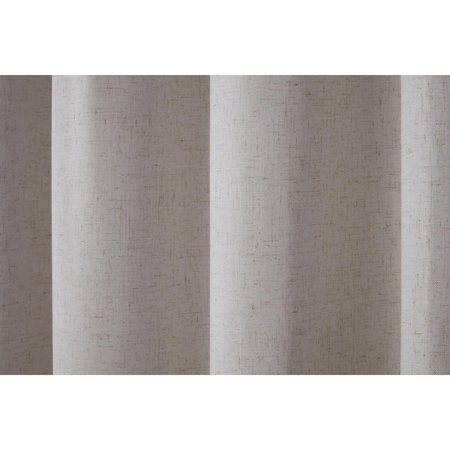 Divante Verona Linen Look Curtains - Natural / 229cm Image 4