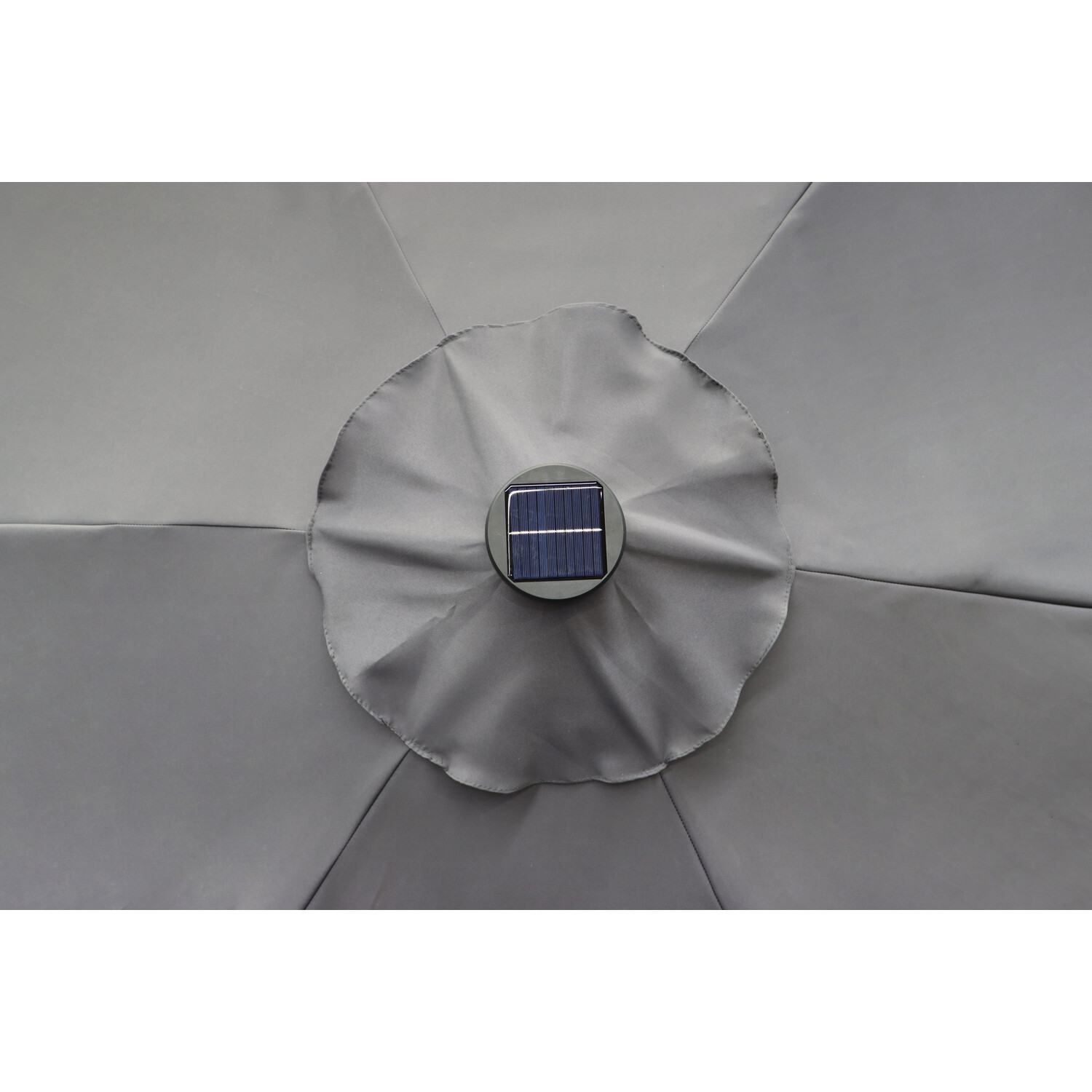 Outdoor Essentials Grey Removable LED Parasol 2.7m Image 2