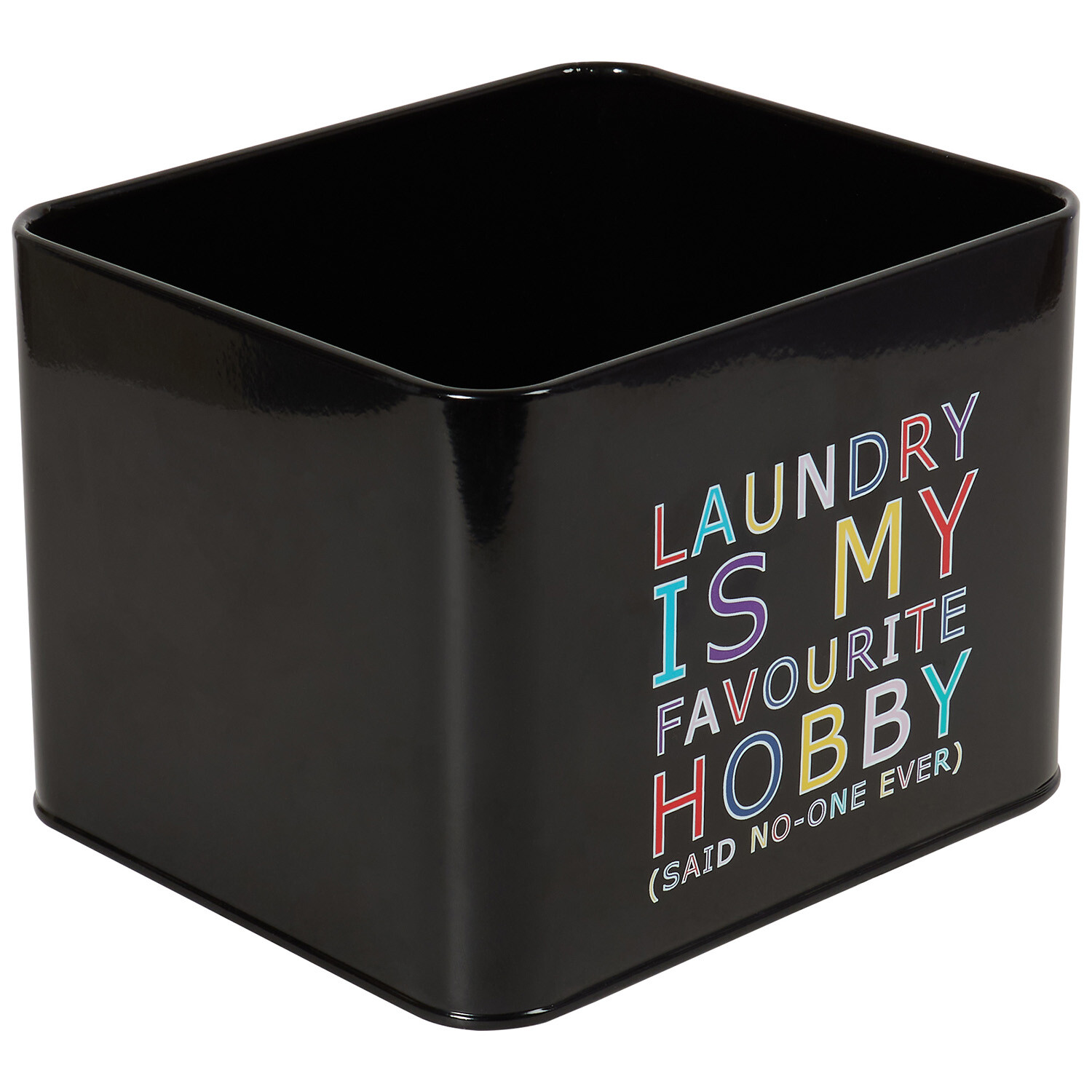 Slogan Laundry Tab Box - Black Image 2
