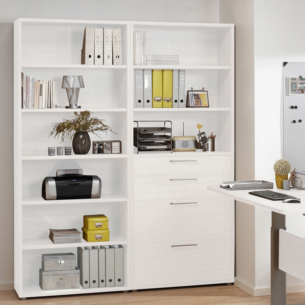 Furniture To Go Prima White 6 Shelf Bookcase Image 6