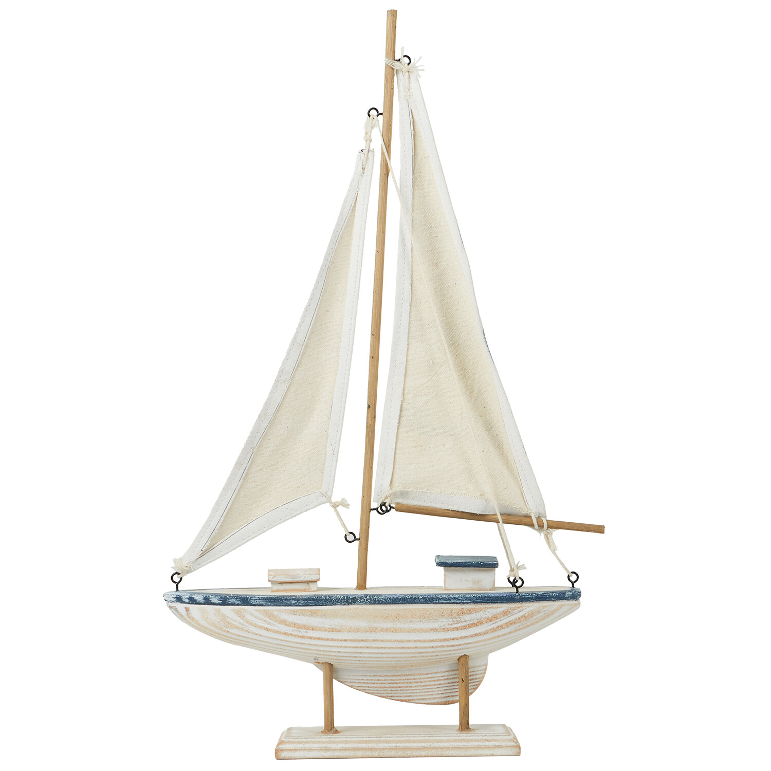Woodwash Sail Boat White and Blue Image 2