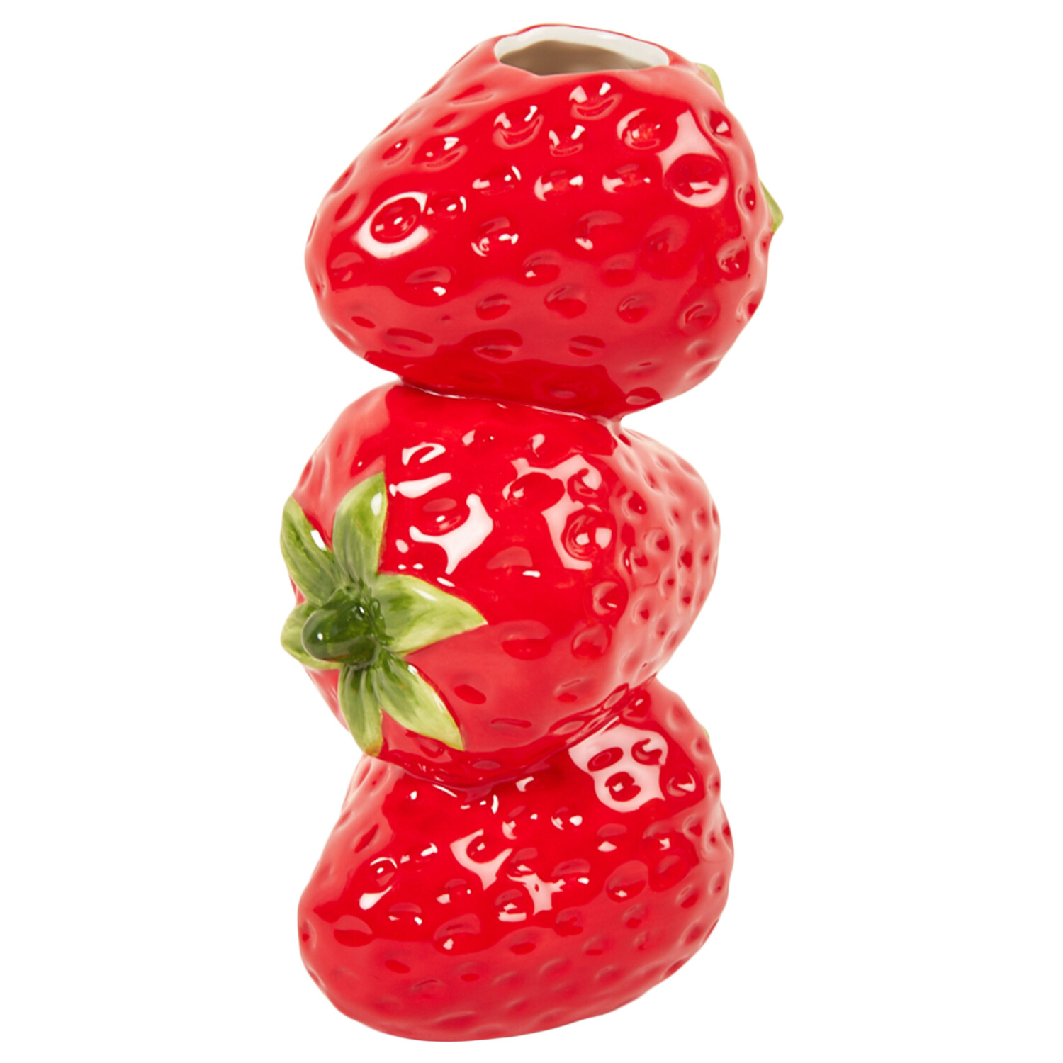 Lemon or Strawberry Stacked Mini Vase - Red or Yellow Image 2