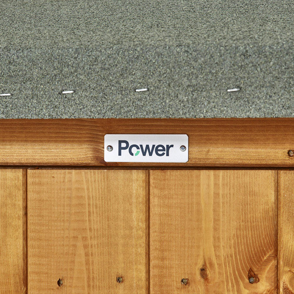 Power Sheds 8 x 8ft Double Door Apex Wooden Shed Image 3