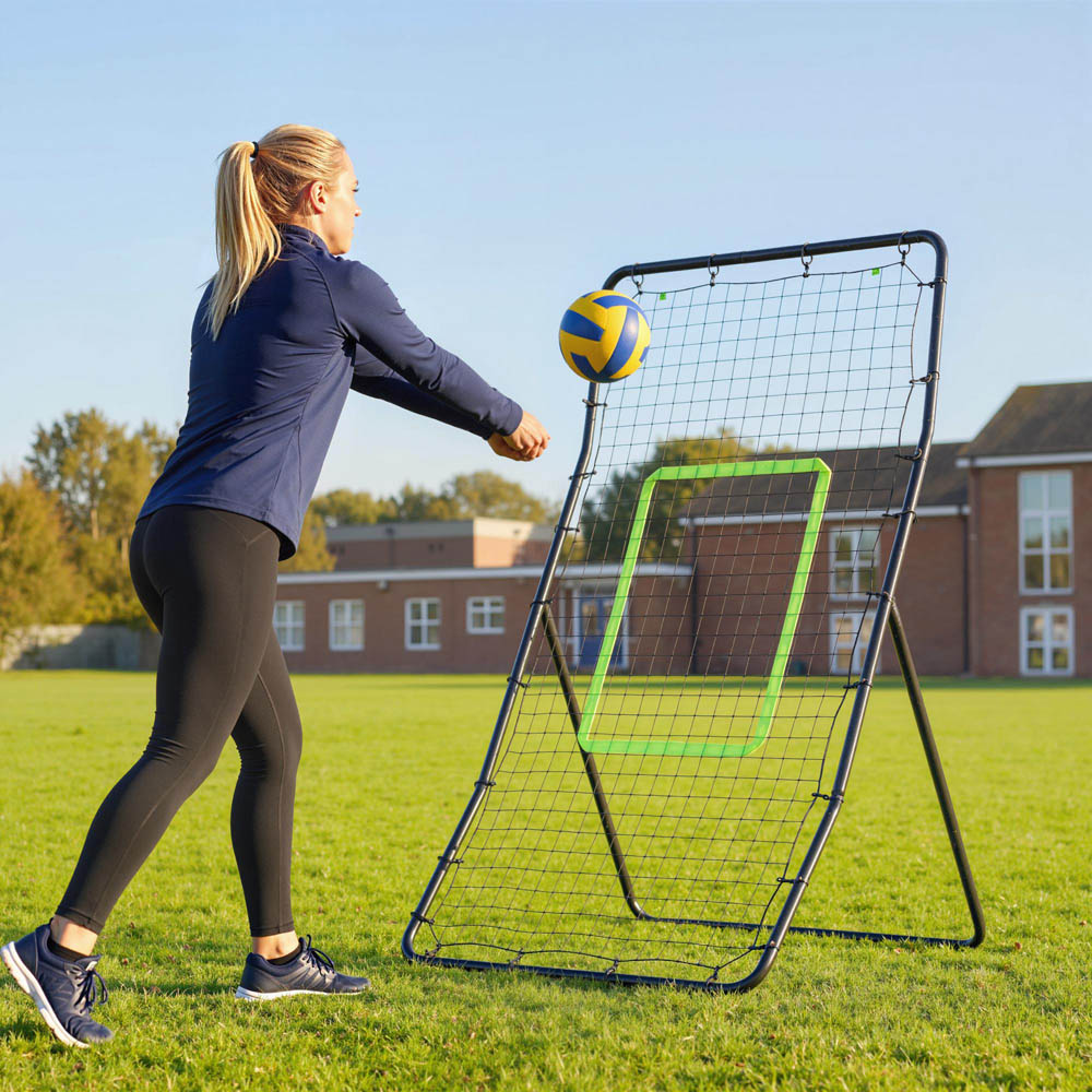 HOMCOM Rebounder Net Target Ball Kickback Baseball Training Equipment Play Image 8