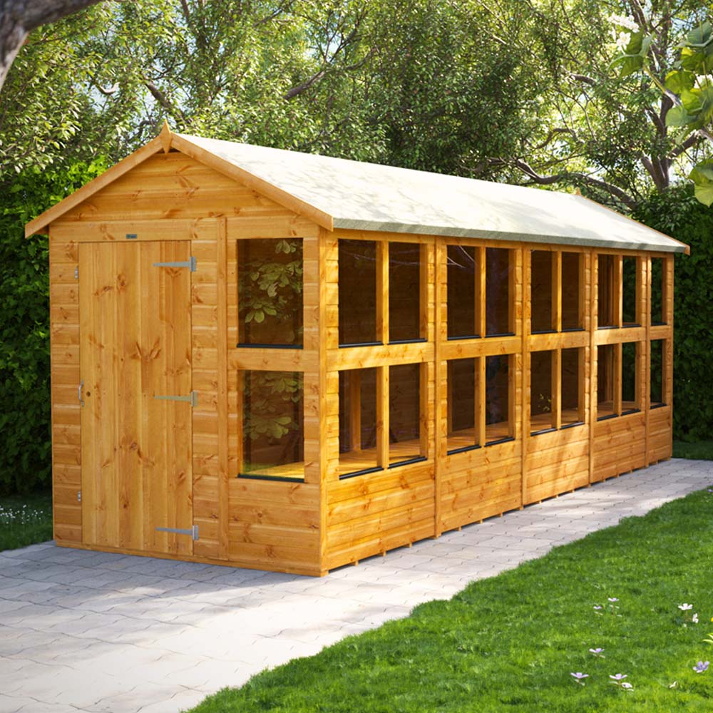 Power Sheds 18 x 6ft Apex Potting Shed Image 2