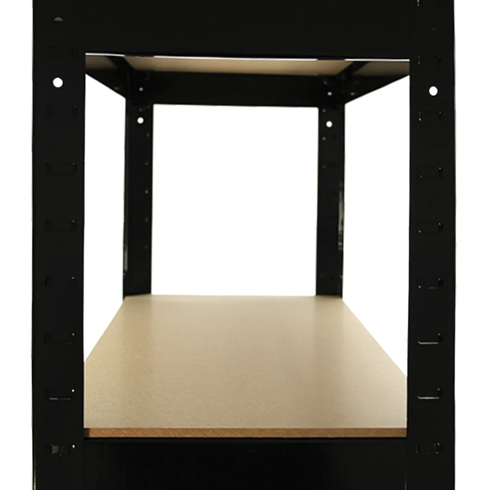Monster Racking T-Rax Heavy Duty Black Shelving Unit 75cm 2 Pack Image 5