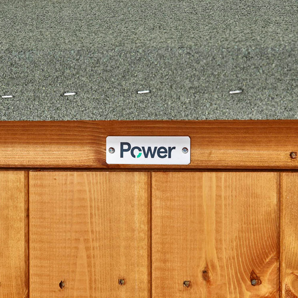Power 8 x 8ft Apex Potting Shed with Double Doors Image 3