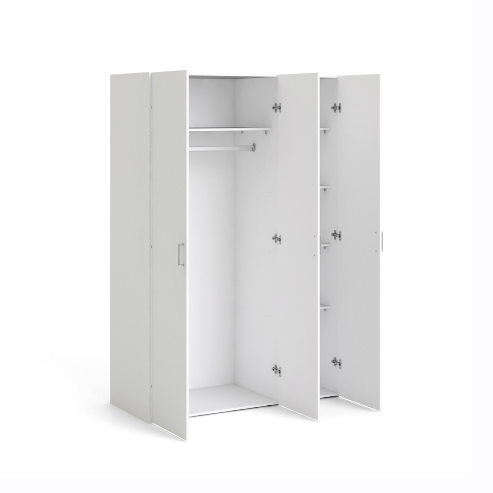 Furniture To Go Space White 1750 3 Door Wardrobe Image 3