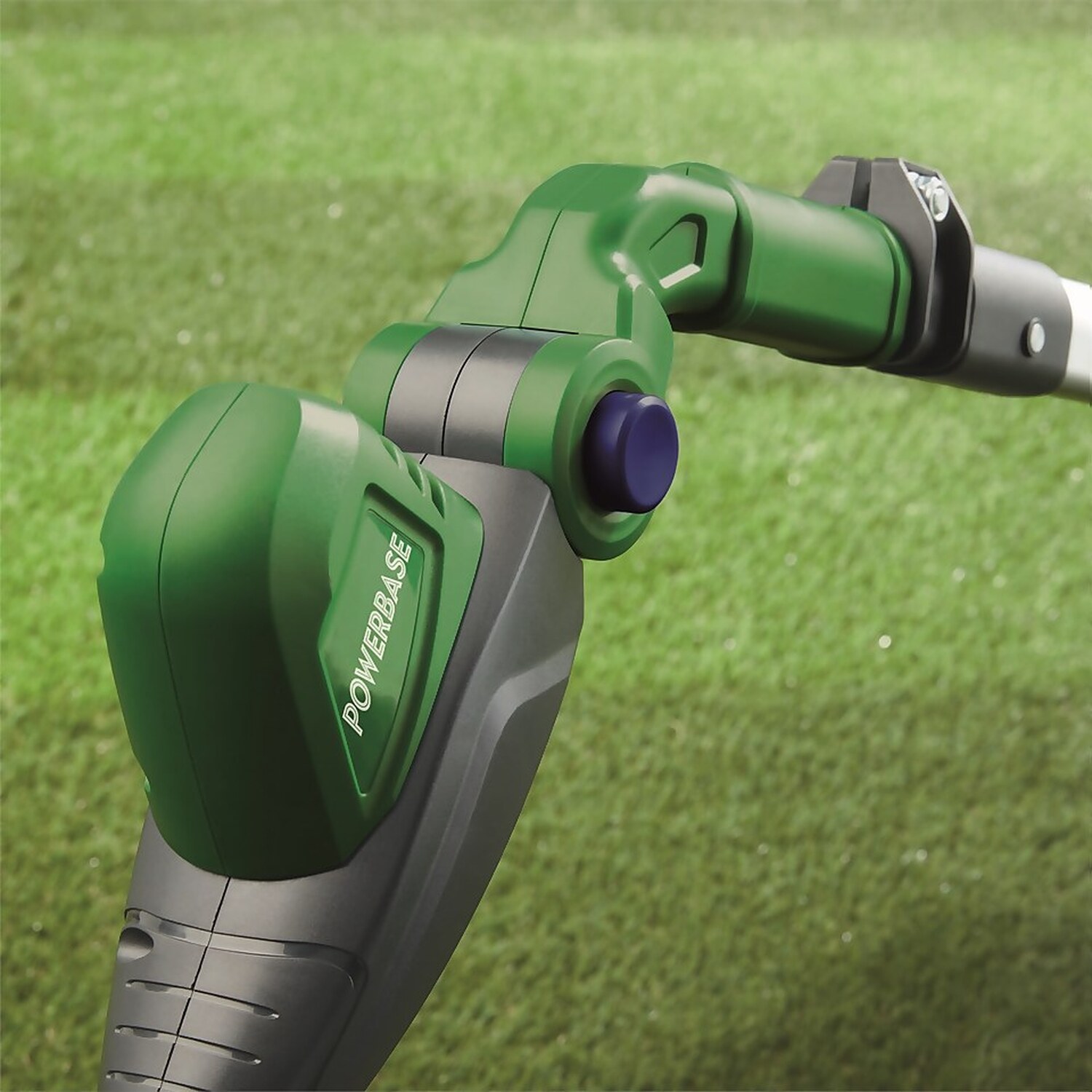 Powerbase Cordless Pole Hedge Trimmer 20V - Green Image 2