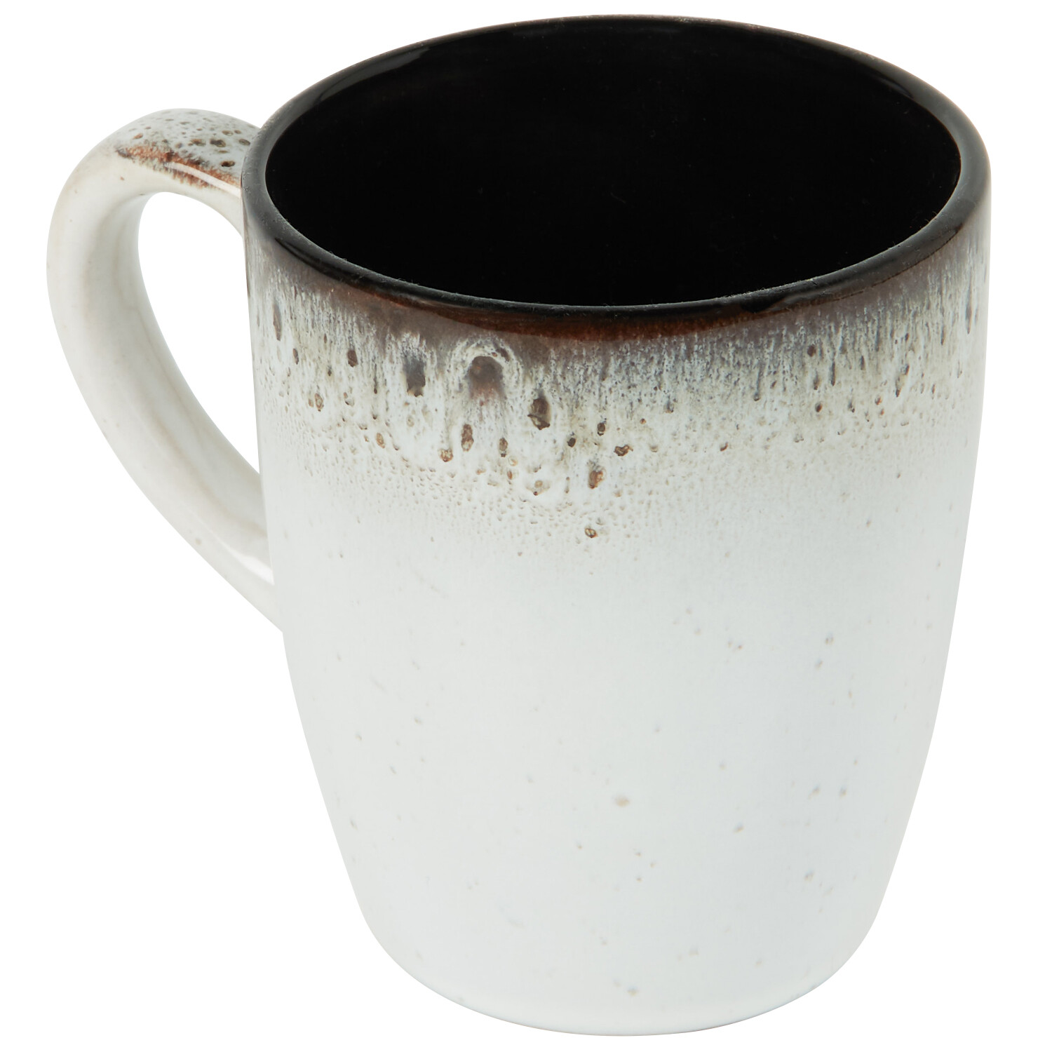 Kyanite Reactive Glaze Mug - White and Black Image 4