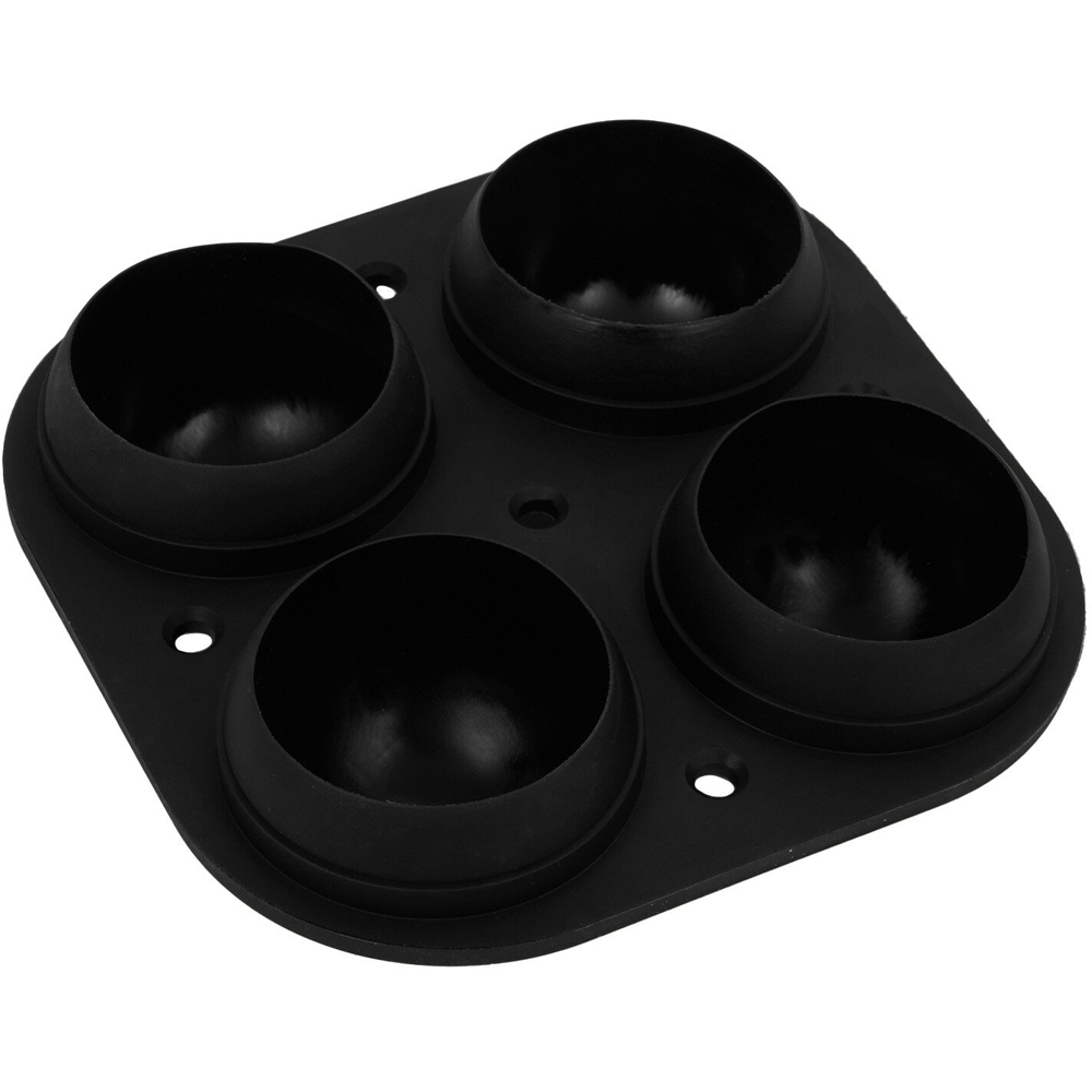 4-Ball Silicone Ice Mould - Black Image 4