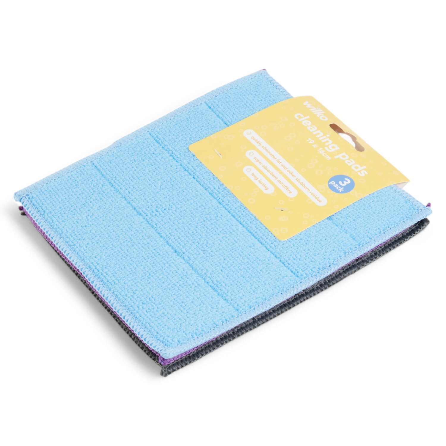 Wilko Pack of 3 Cleaning Pads Multicolour Image 3