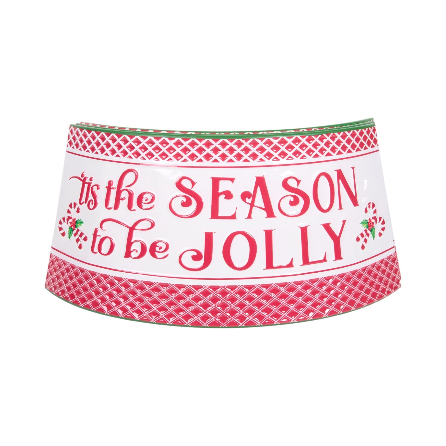 Tis The Season Metal Tree SkirtPink Image 2