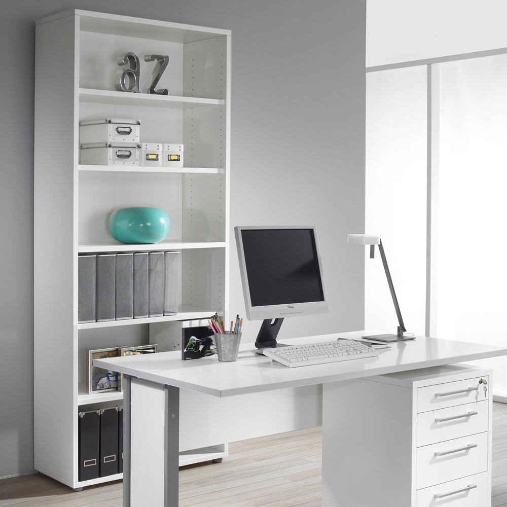 Furniture To Go Prima White 6 Shelf Bookcase Image 5