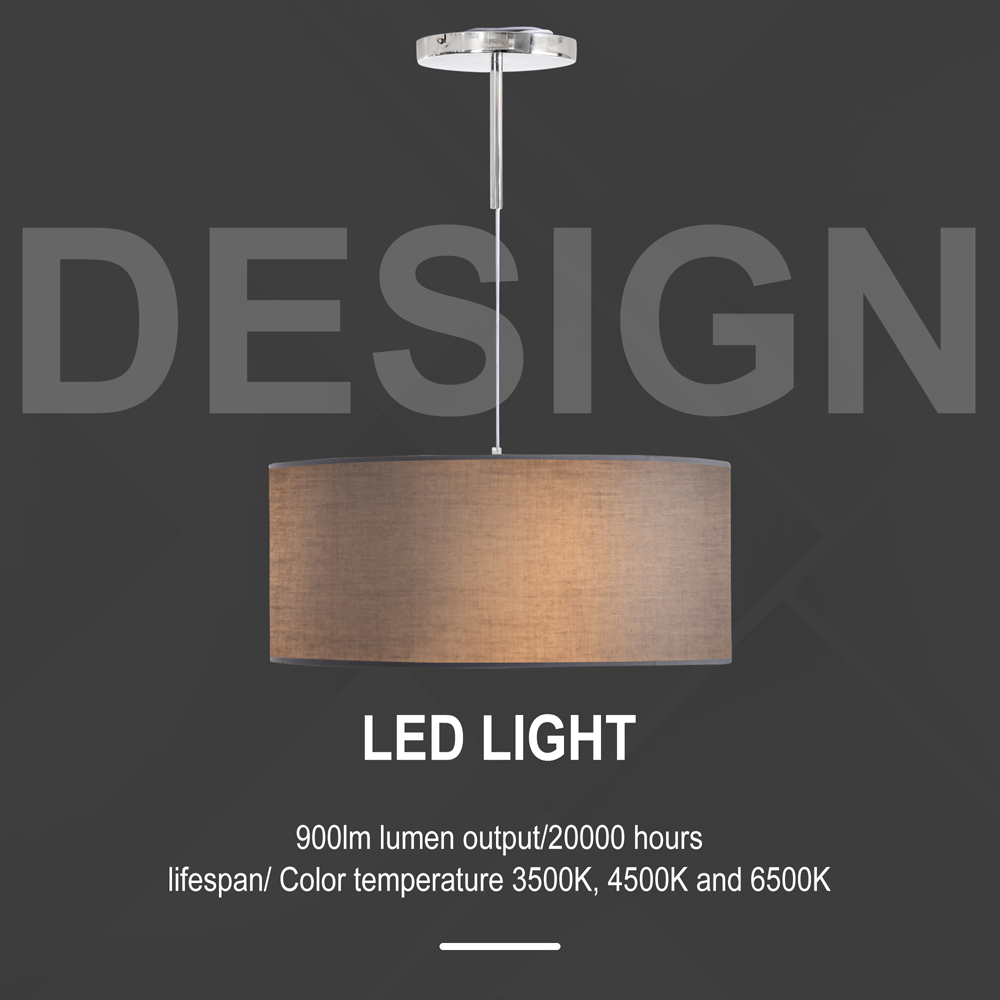 HOMCOM LED Chandelier with Metal Base Three Lighting Modes for Home Office Image 4