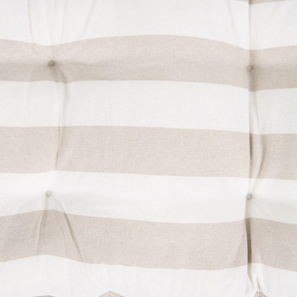 Stripe Bench Pad Taupe Image 5