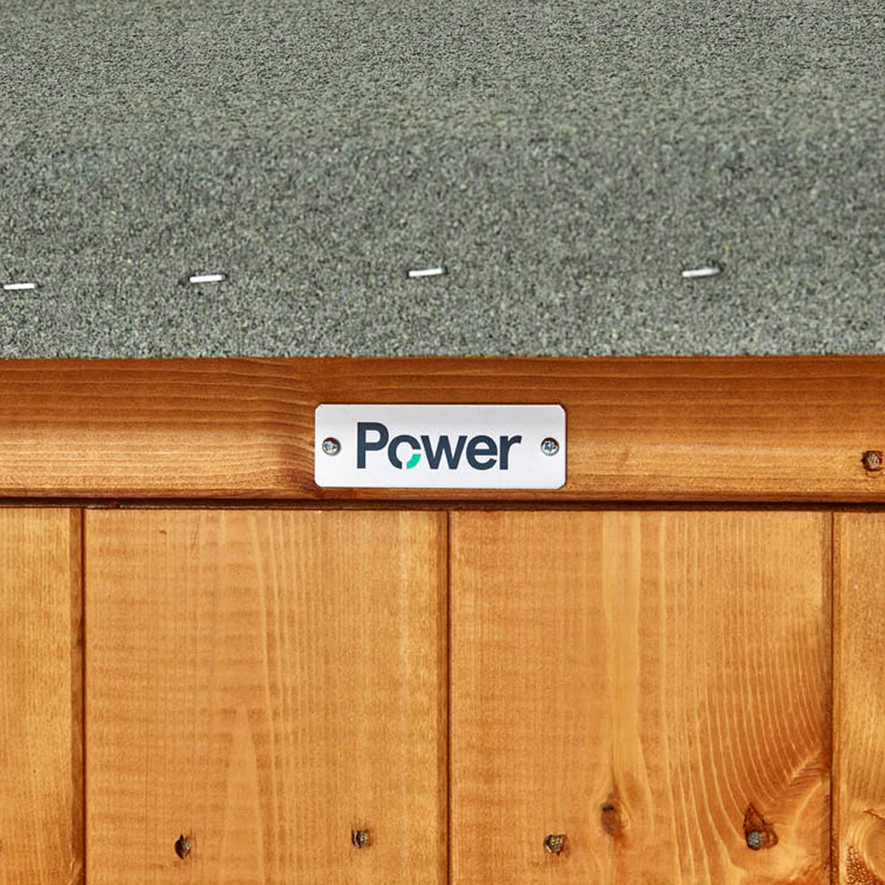 Power Sheds 4 x 4ft Double Door Apex Traditional Summerhouse Image 3