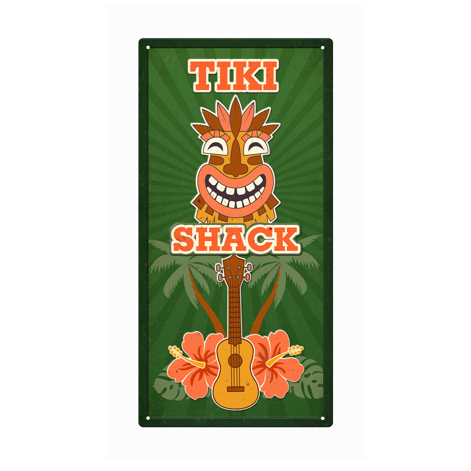 Tropical Tiki Metal Plaque Image 3