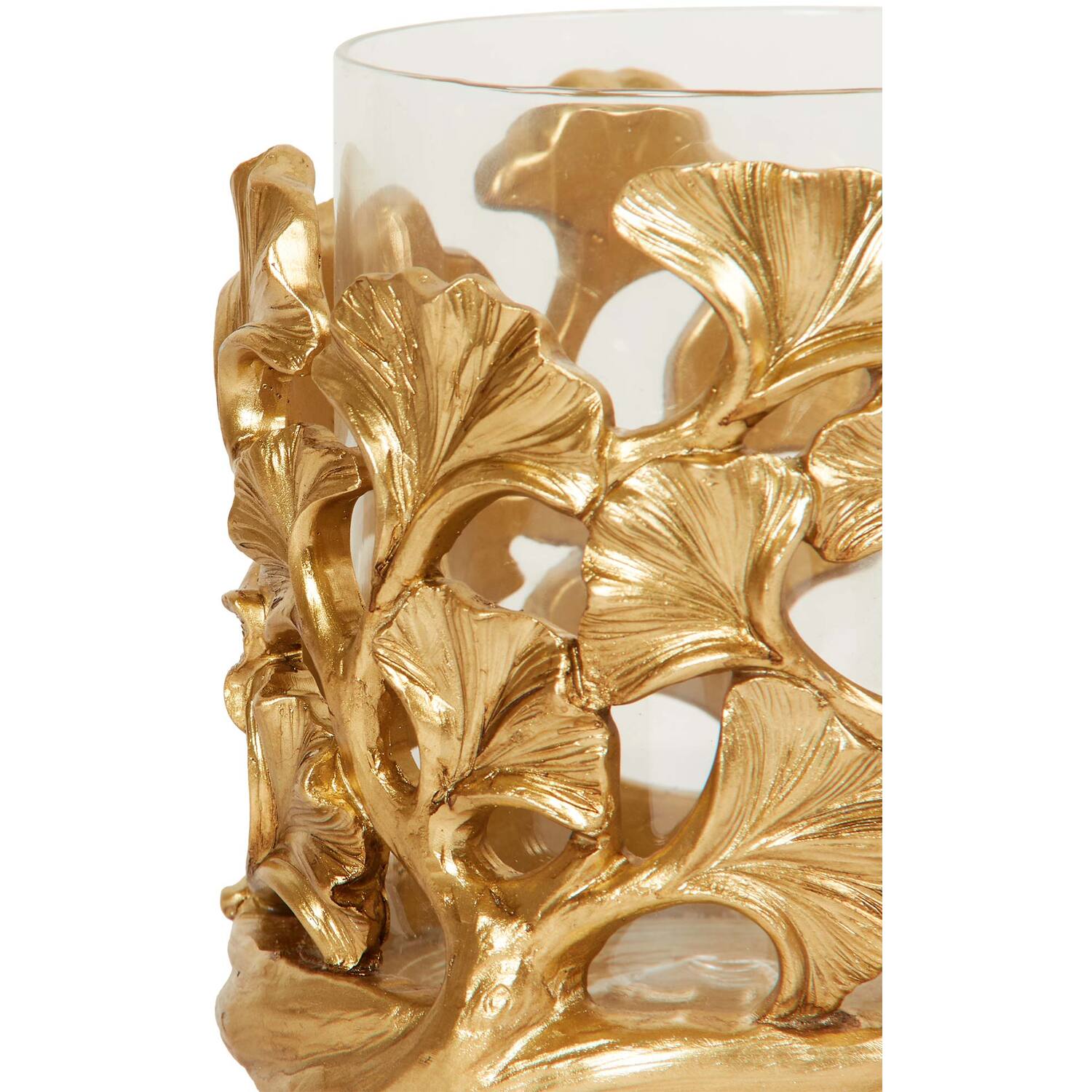 Ginko Leaf Candle Holder Image 3