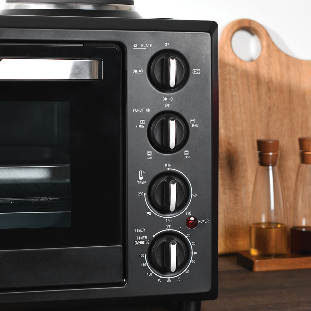 Kitchen Master 32L Mini Oven with Hobs Black Image 5