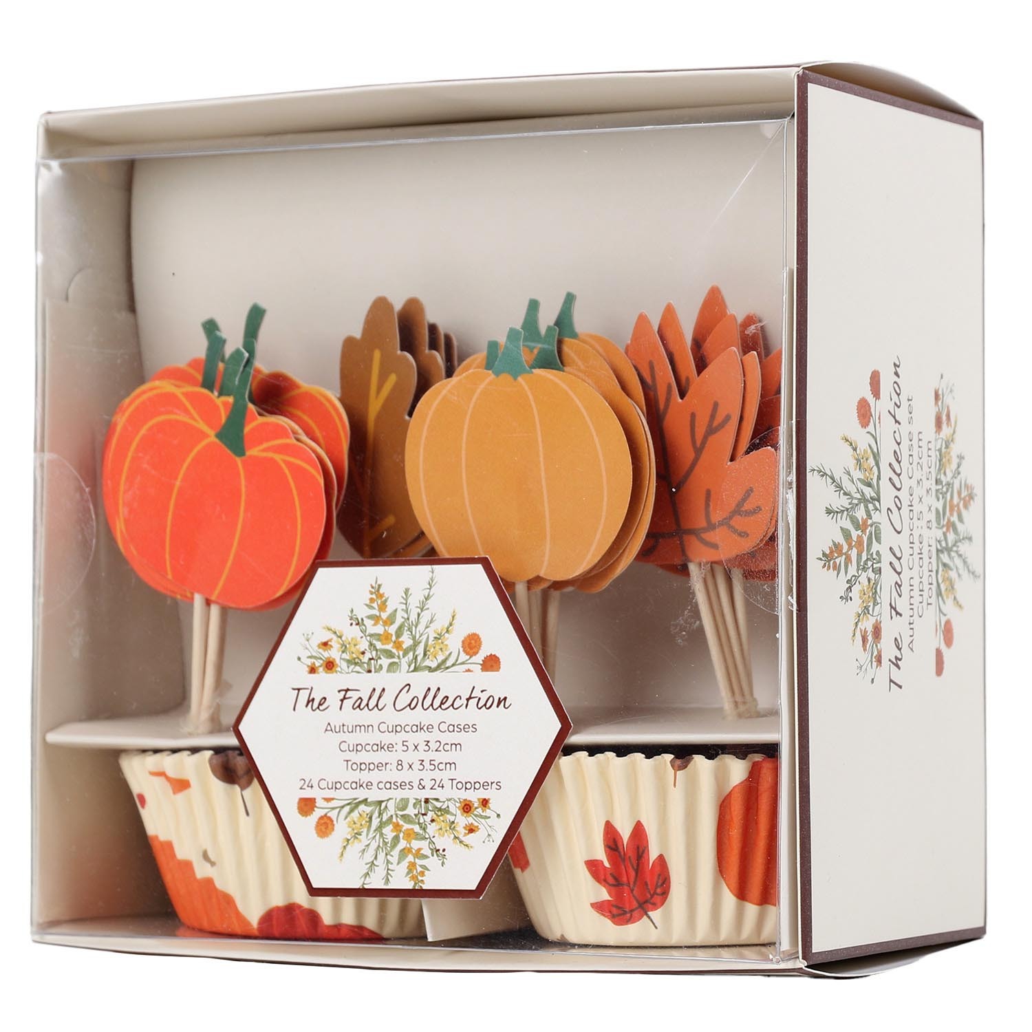 Autumn Cupcake Cases - Orange Image 2