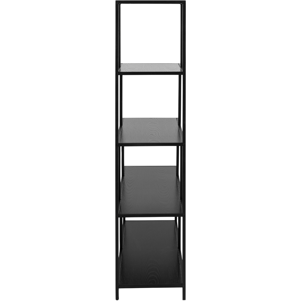 Furniture To Go Seaford Black 4 Shelf Bookcase Image 3