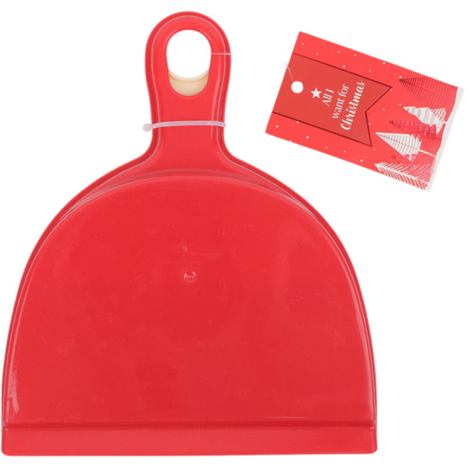 Cosy Christmas Mini Dustpan and Brush Red Image 3