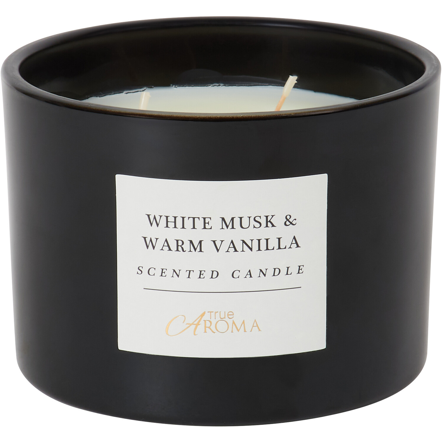 White Musk & Vanilla Candle - Black Image 2