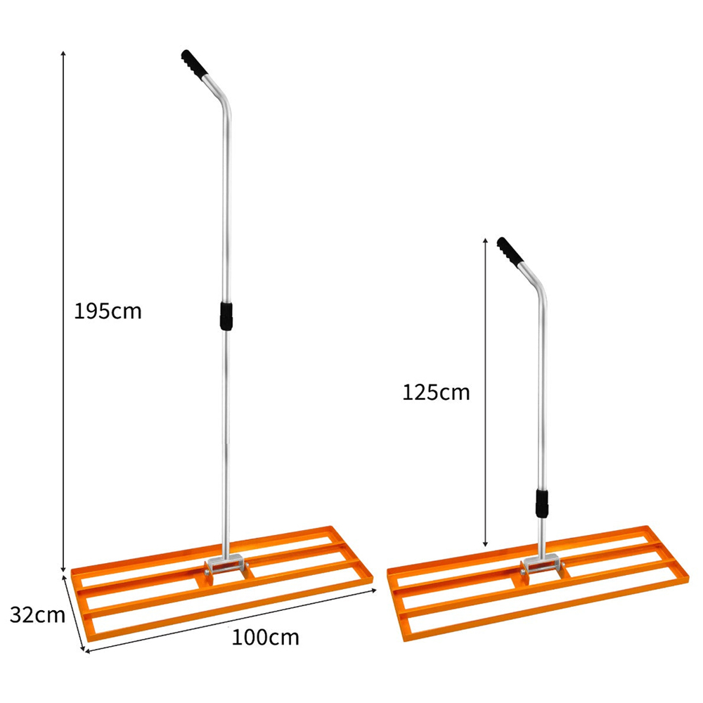 T-Mech Orange Lawn Leveller 100cm Image 5