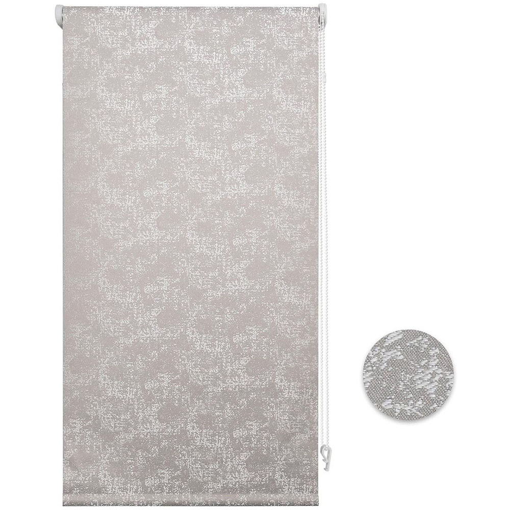 Textured Blackout Blind Snow Silver 90cm Image 2