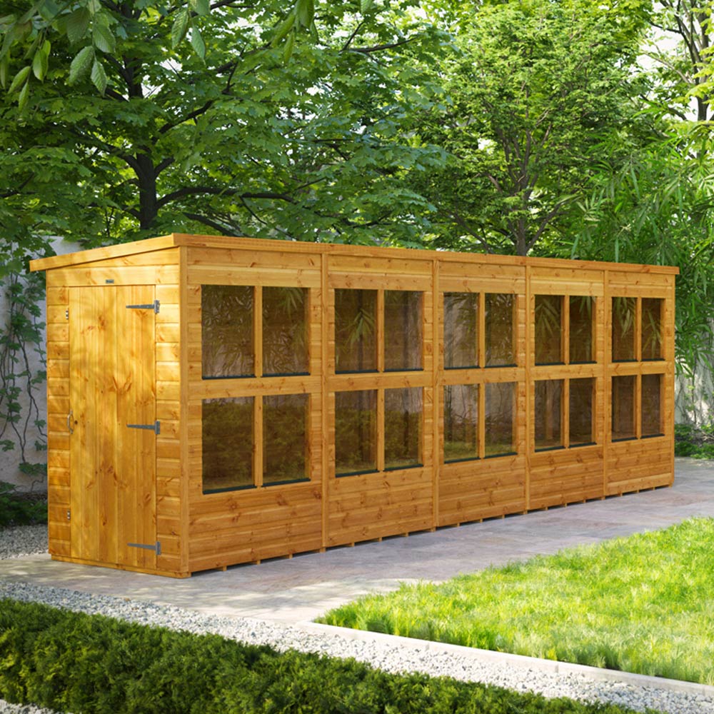 Power 20 x 4ft Pent Potting Shed Image 2