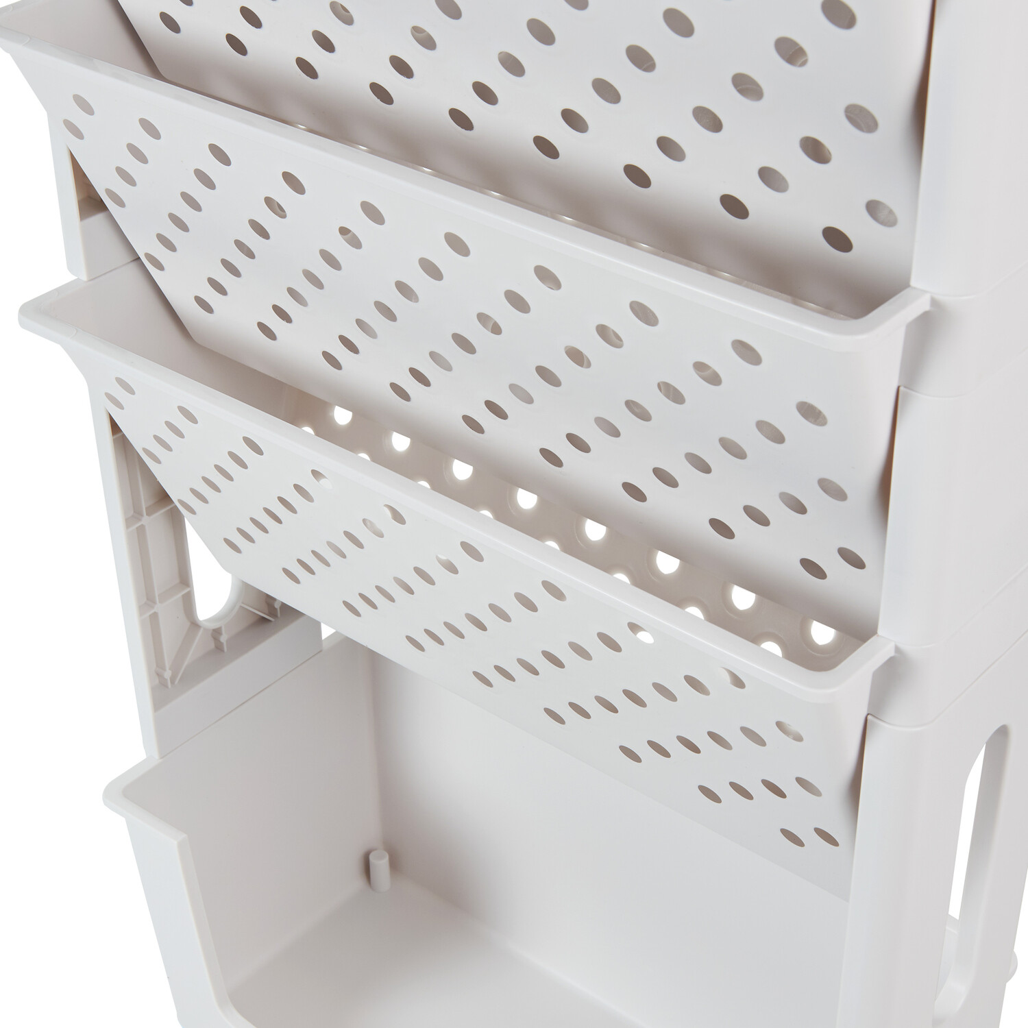 Storage Organiser With Wheels - White Image 5